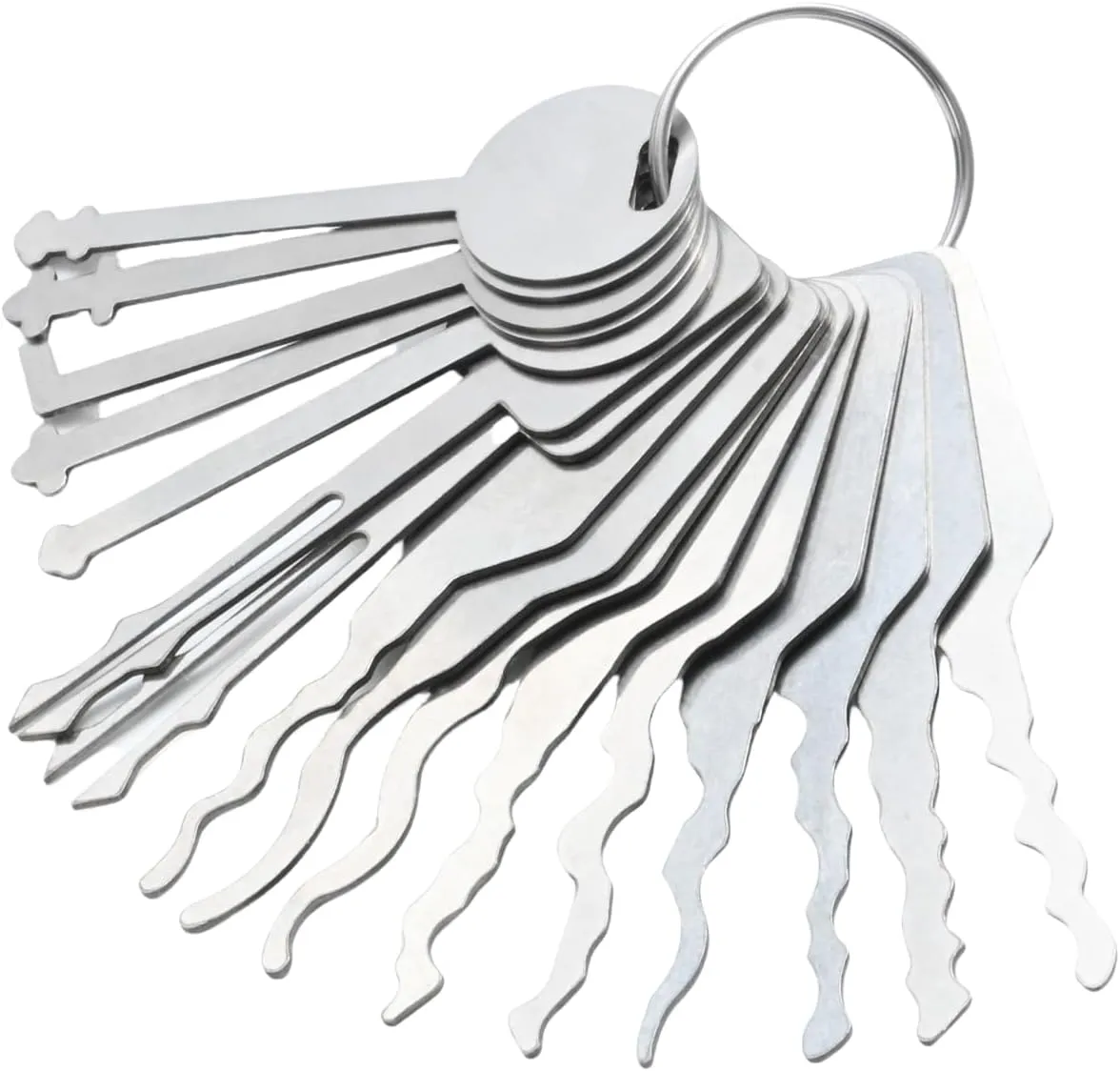 16 Pcs Hook Set Repair Tool Sets, Hook Hand Tools for Automobiles,Stainless Steel Car Pick Tool Kit Heavy Duty Hand for Forklift Lgnition Cabinet Toolbox