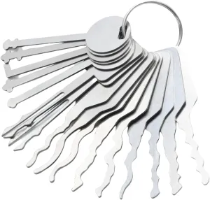 16 Pcs Hook Set Repair Tool Sets, Hook Hand Tools for Automobiles,Stainless Steel Car Pick Tool Kit Heavy Duty Hand for Forklift Lgnition Cabinet Toolbox