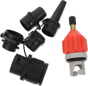 1Set Inflatable Dinghy Adaptor Pump Tools Paddle Board Kayak Valve Conversion Accessory for Easy Inflation Durable Lightweight Leak Design Compatible with Equipment
