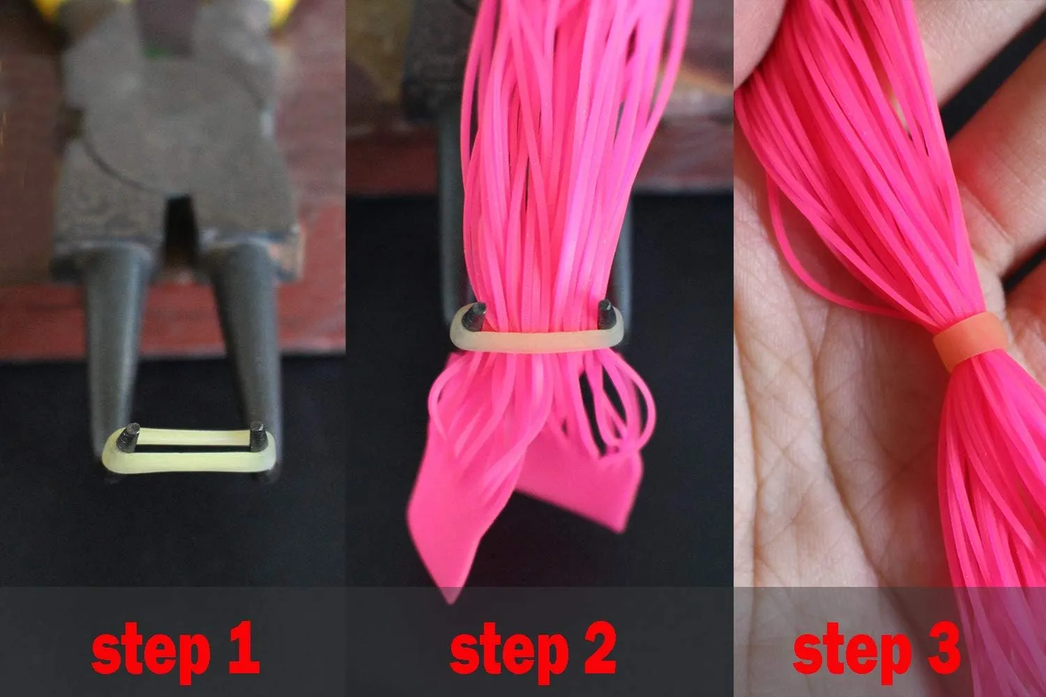 200 pcs 4 Colors Silicone Band Fishing Skirts Tools SpinnerBait Buzzbait Hand Fittings Fishing Accessories Materials