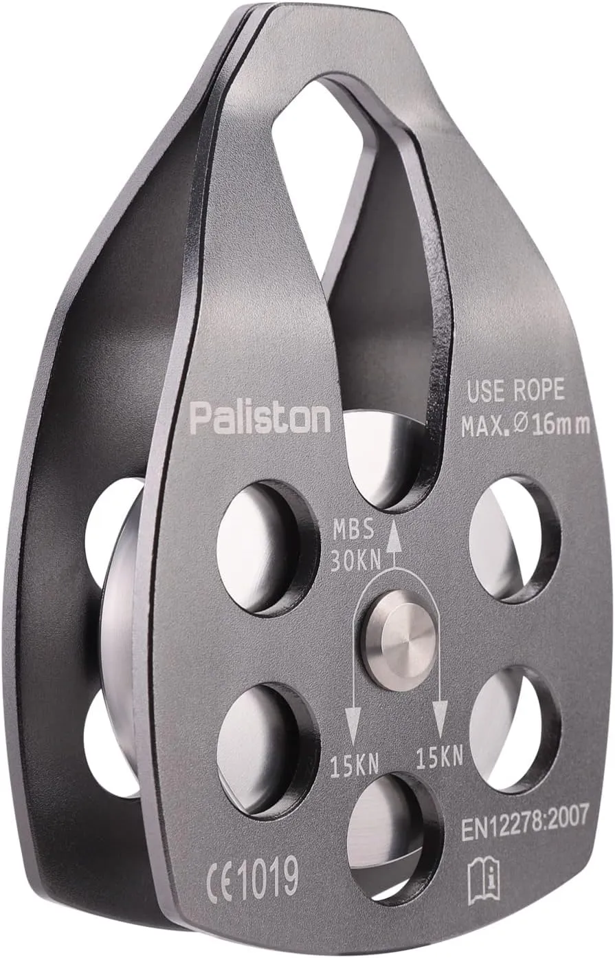 30kN Climbing Pulley with Ball Bearing for Rock Climbing Arborist