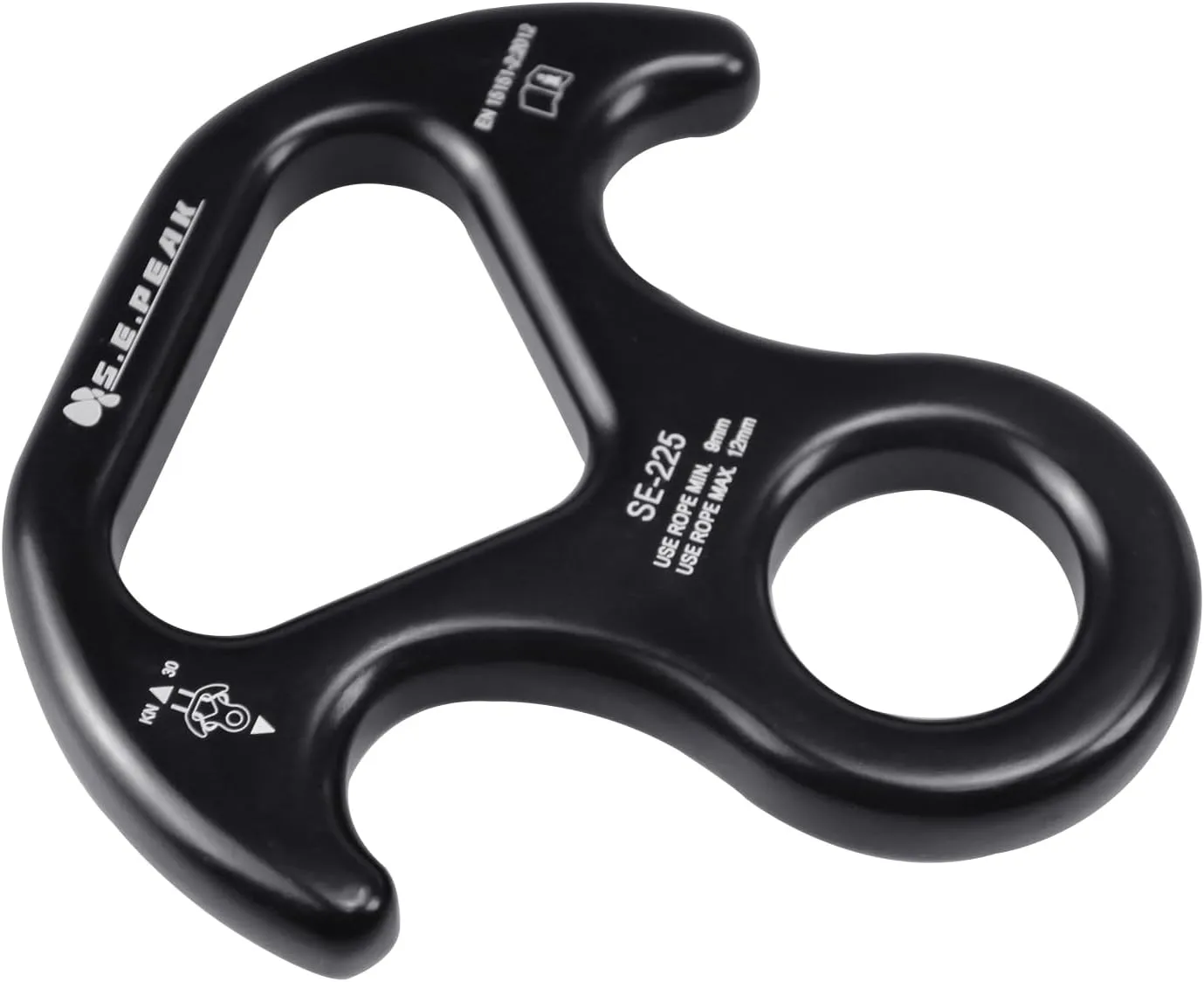 30kN/35kN/40kN Rescue Figure 8 Descender Climbing Gear Downhill Equipment Rigging Plate Rappeling Device for Rock Climbing/Aluminum Alloy