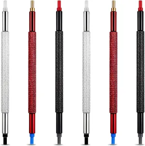 6 Pcs Watch Hand Presser Tool Set, Multi Hole Sizes Watch Hands Pusher Stainless Steel Watchband Repair Removal Kit for Wristwatch Watchmakers