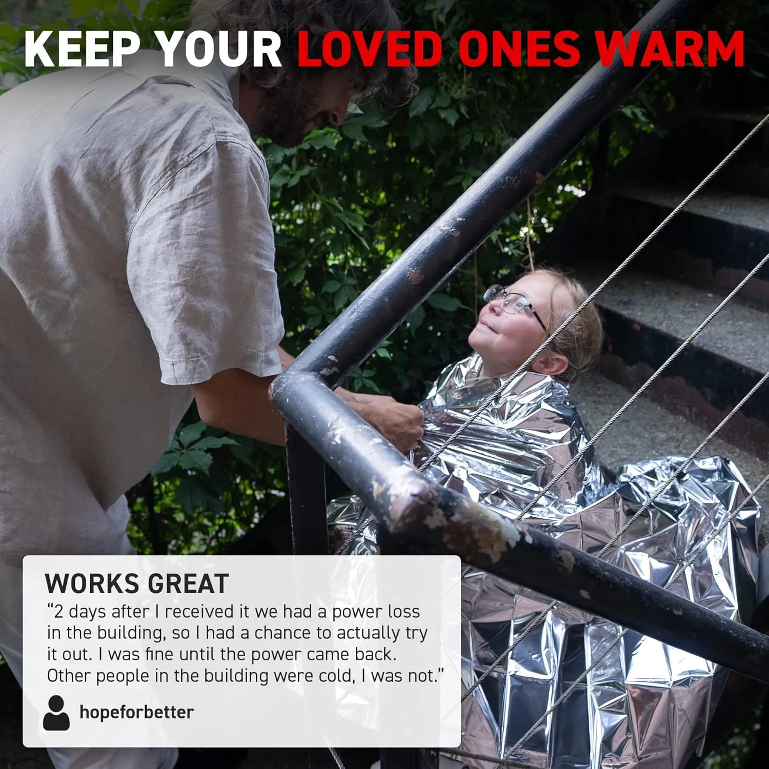 72 HRS MIL-SPEC Emergency Space Blankets Mylar Survival Thermal Blankets for Camping, Hiking, Marathon, First Aid, Extreme Weather, Shelter (4-Pack)