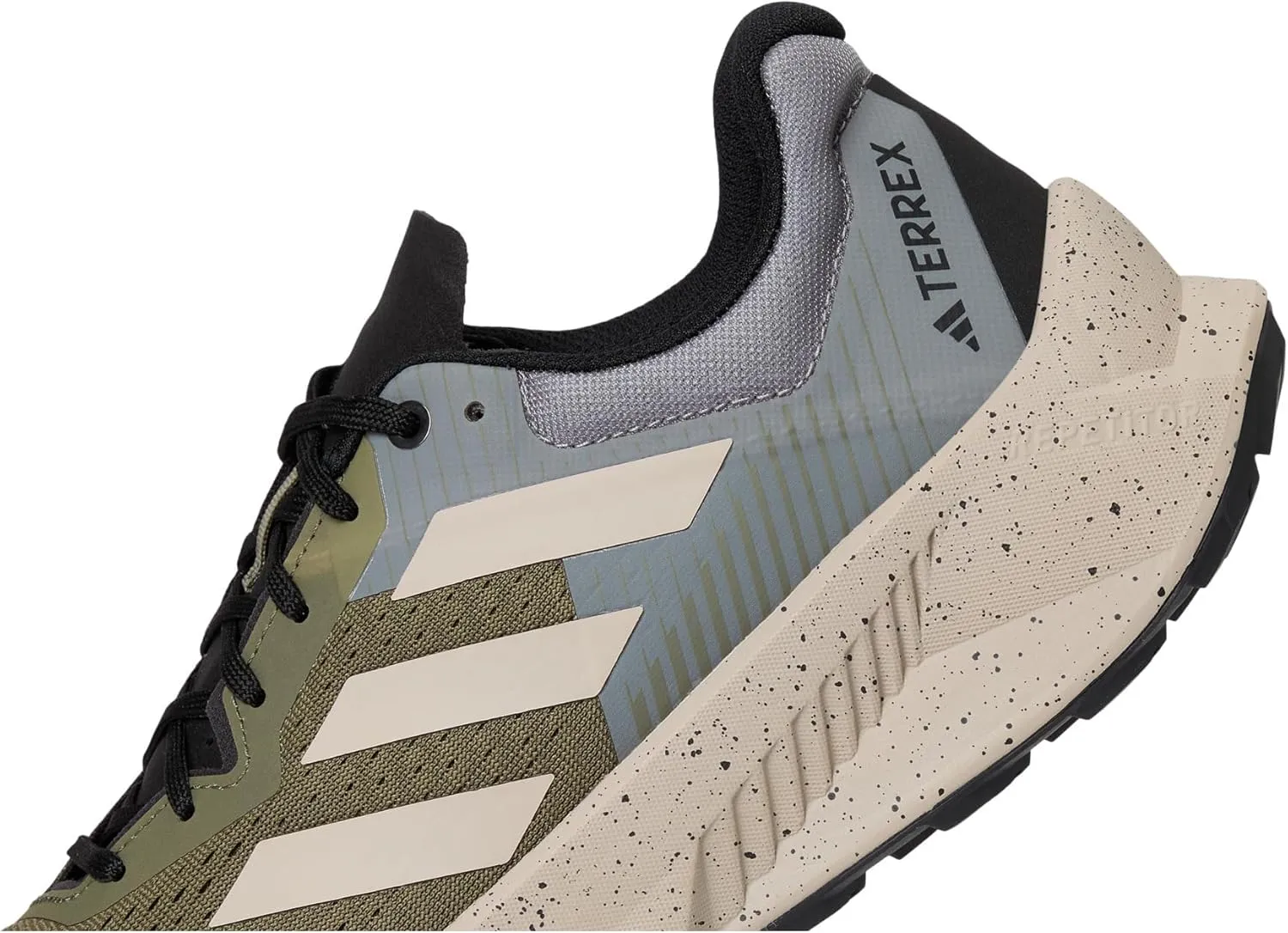 adidas Mens Terrex Soulstride Flow Trail Trail Running Sneakers Shoes - Black, White
