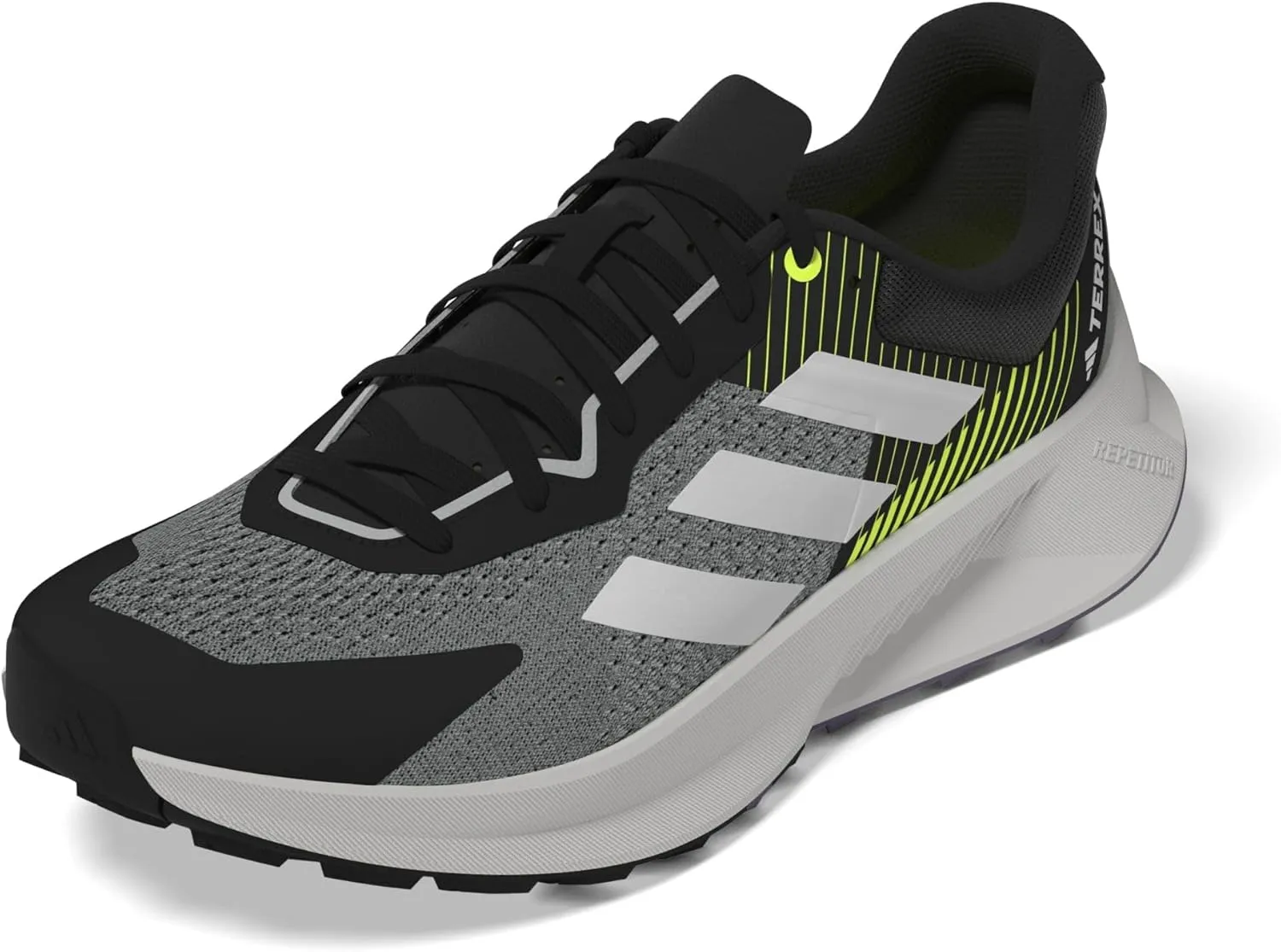 adidas Mens Terrex Soulstride Flow Trail Trail Running Sneakers Shoes - Black, White