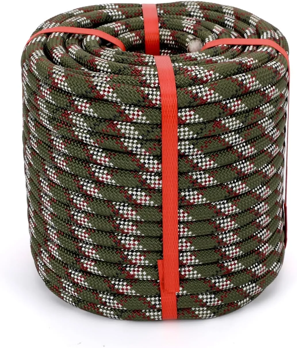 Arborist Rope Climbing Rope Arborist Rigging Rope 48 Strands Tree Rope 1/2 Inch Rope for Climbing Tree Swing Pulling Sailing