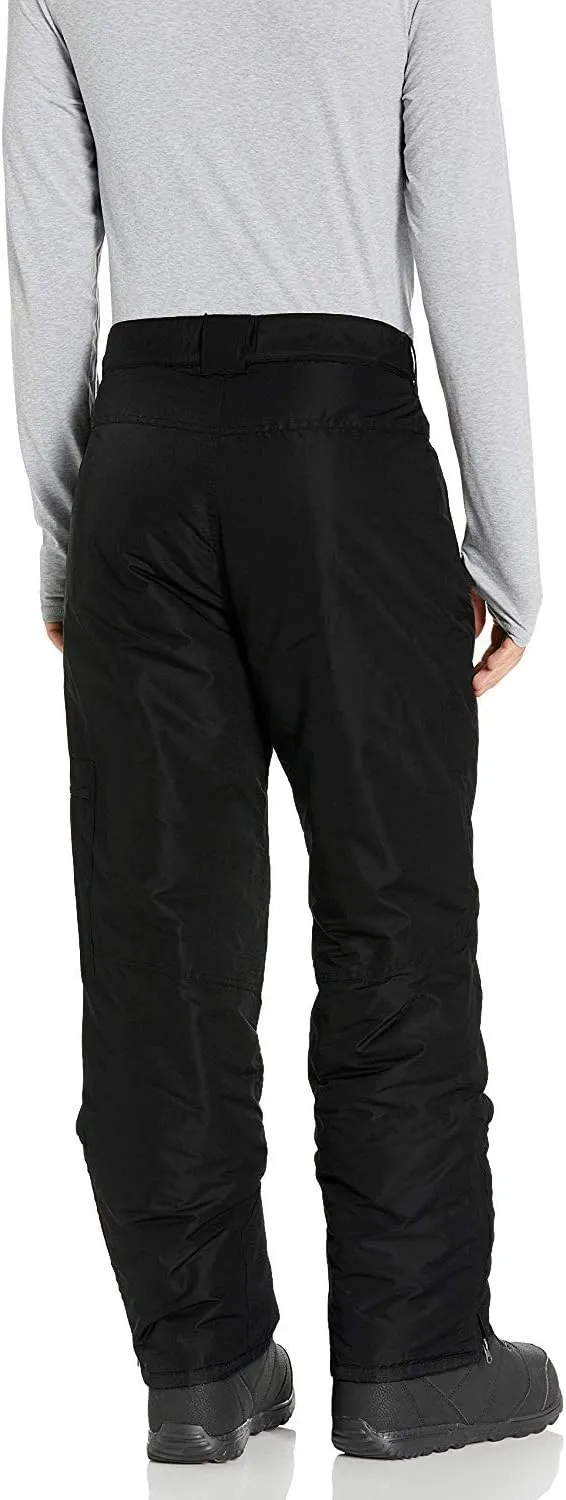 Arctic Quest Mens Snow Ski Waterproof Softshell Snowboard Pants Outdoor Hiking Zipper Bottom Windproof Warm Snow Pants