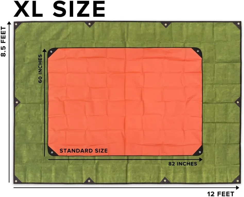 Arcturus XL Heavy Duty Survival Blanket  Insulated Reflective Thermal Camping Tarp - 8.5 FT x 12 FT (Olive Green)
