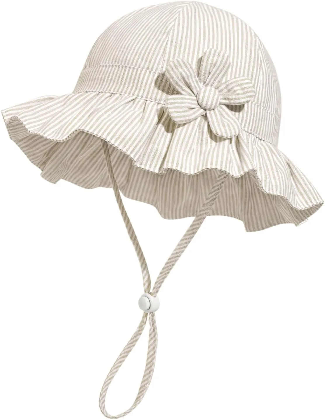 Baby Girl Wide Brim Bucket Hats with UPF 50  Outdoor Adjustable Beach Hat with Sun Hat