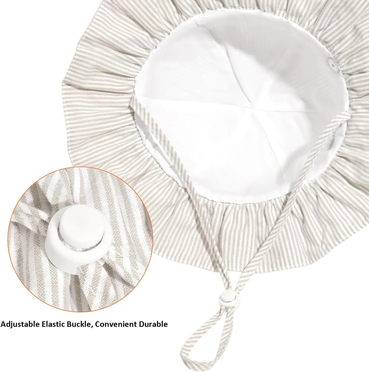 Baby Girl Wide Brim Bucket Hats with UPF 50  Outdoor Adjustable Beach Hat with Sun Hat