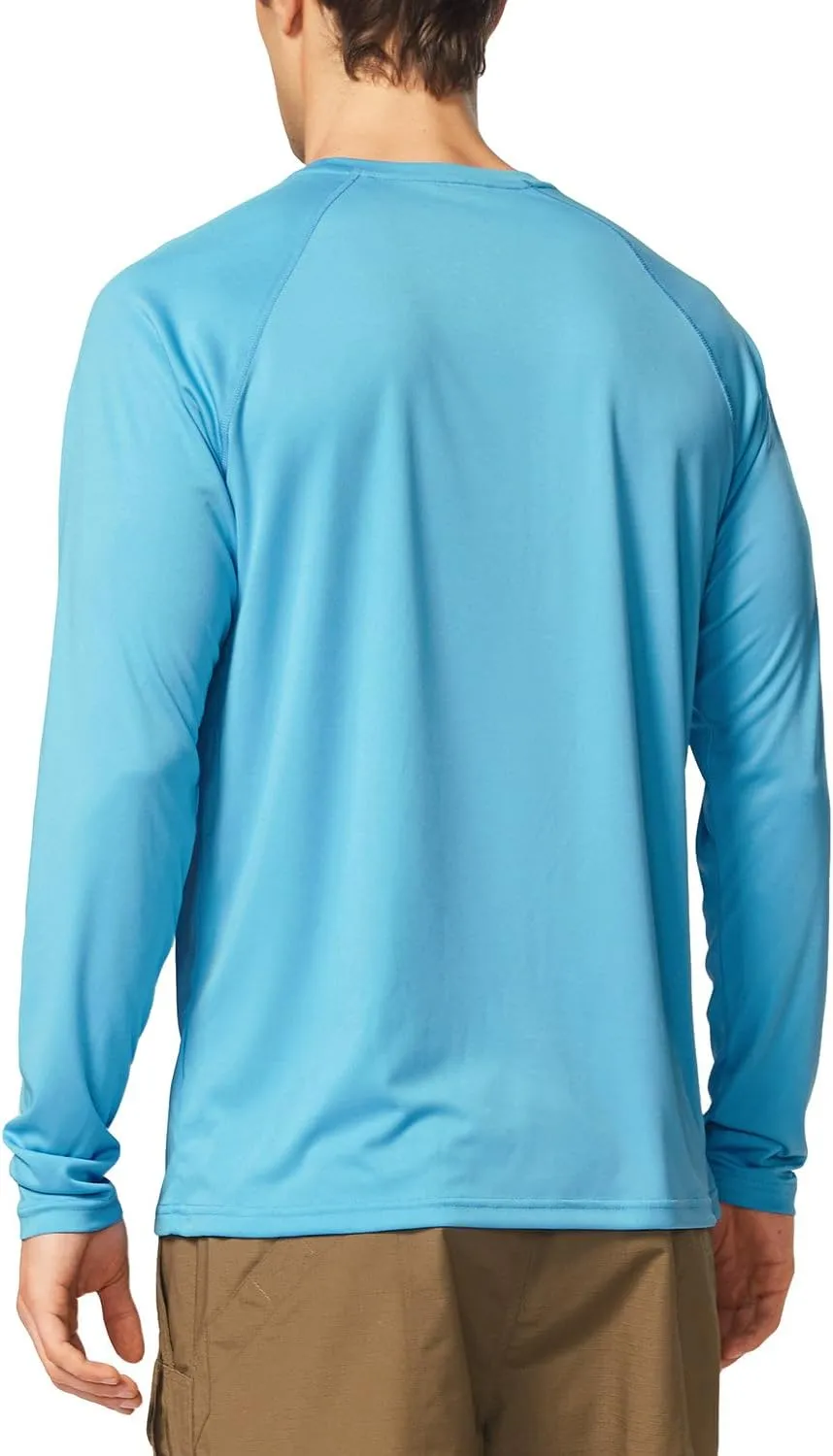 baleaf Men's Sun Protection Shirts UV SPF UPF 50  Long Sleeve Rash Guard Fishing Running Quick Dry Lightweight