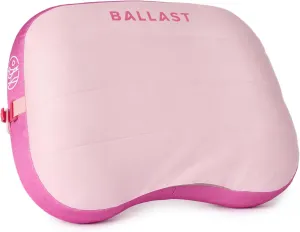 Ballast Beach Pillow  Comfy, Durable & Compact, Stays Put on Windy Beaches with Patented Sand Pouch, Inflatable Pillow for Beaches, Pools, Camping, Festivals and Travel (Flamingo Pink)