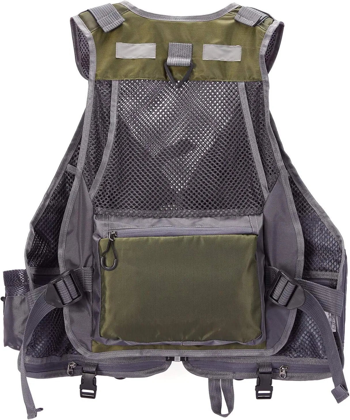 BASSDASH Strap Fishing Vest Adjustable for Men and Women, for Fly Bass Fishing and Outdoor Activities