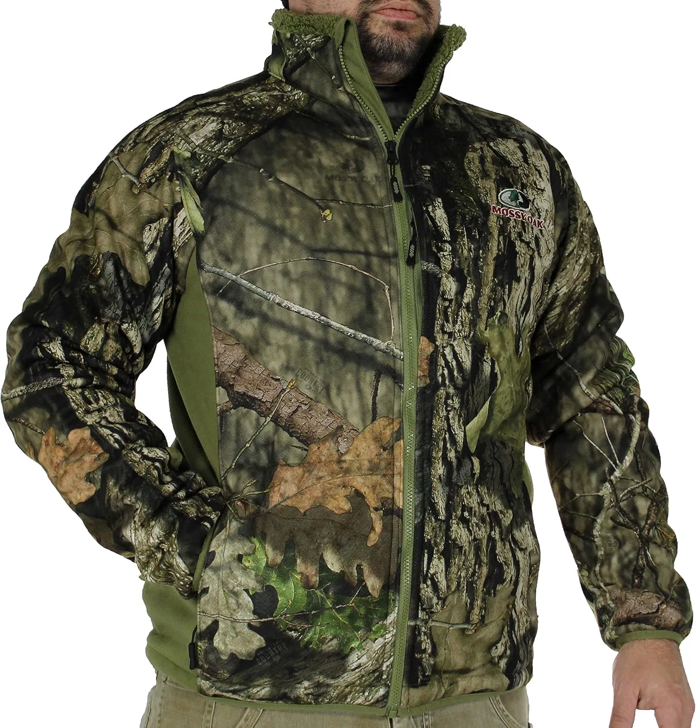 Berber Fleece Lined Kenai Camo Fleece Quiet Hunting Jacket