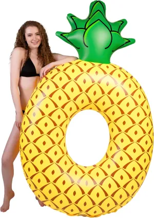 BigMouth Inc. Pool Float, 4' Wide, Inflatable Floatie Tube, Blow Up Swim Ring, Outdoor Summer Pool Party Water Toy