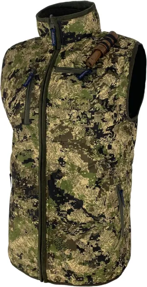 Digital Green Camo and Blaze Camo Orange Hunting Vest Jacket Reversible for Man Windstop Waterproof