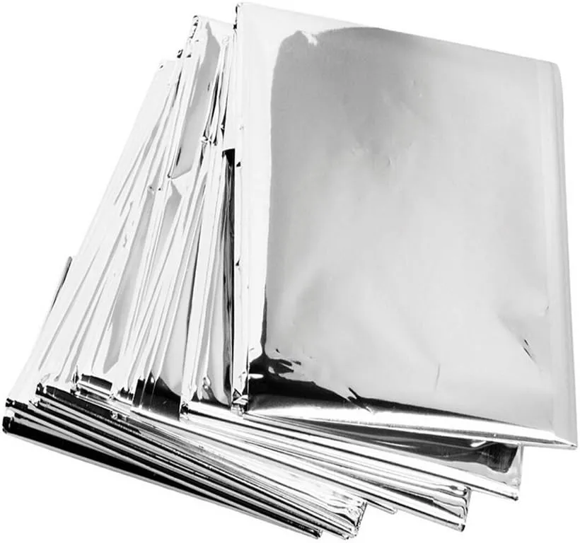 Emergency Mylar Blankets - 84" X 52"(4 Pack)