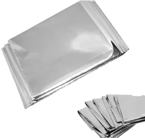 Emergency Mylar Blankets - 84" X 52"(4 Pack)
