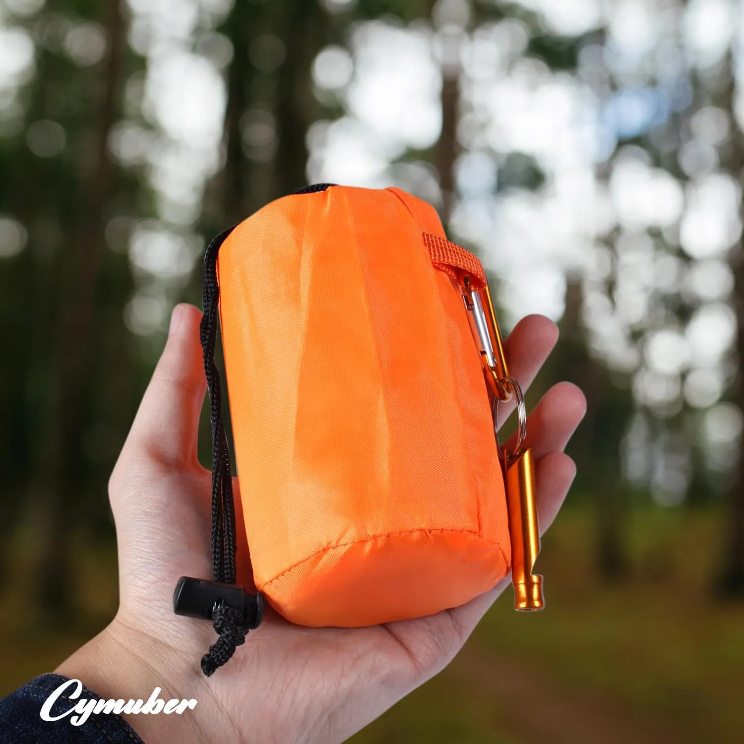 Emergency Sleeping Bag Survival Bag, Cymuber Portable Waterproof Thermal Bivy Sacks Tac Bivvy Bags,Camping Mylar Sleeping Bag Survival Gear Emergency Blankets Survival Shelter