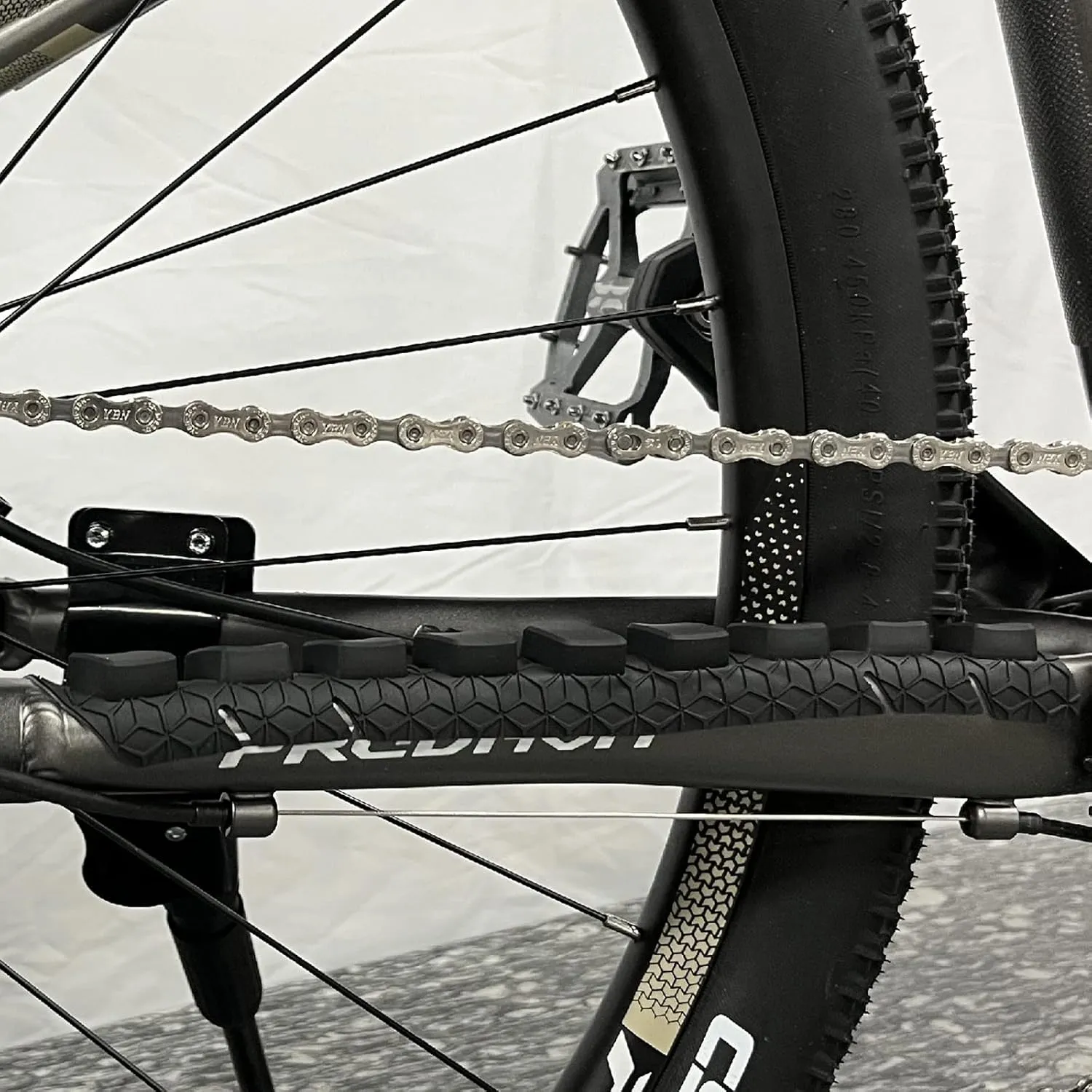 ENLEE Mountain Bike Chainstay Protector, MTB Silicone Chain Stay Frame Guard, Road Bicycle Chain Pad - Protect Your Bike Frame from Scratch by Chain