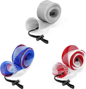 Fishing Rod Sleeve - Fishing Pole Sleeve Fishing Rod Cover for Casting Rod, Sea Fishing Rod, Fly Rod - Braided Mesh Rod Protector Fishing Rod Sock