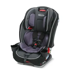 Graco SlimFit 3-in-1 Convertible Car Seat, Space Saving Design, Forward & Rear-Facing, Highback Booster Option  Purple