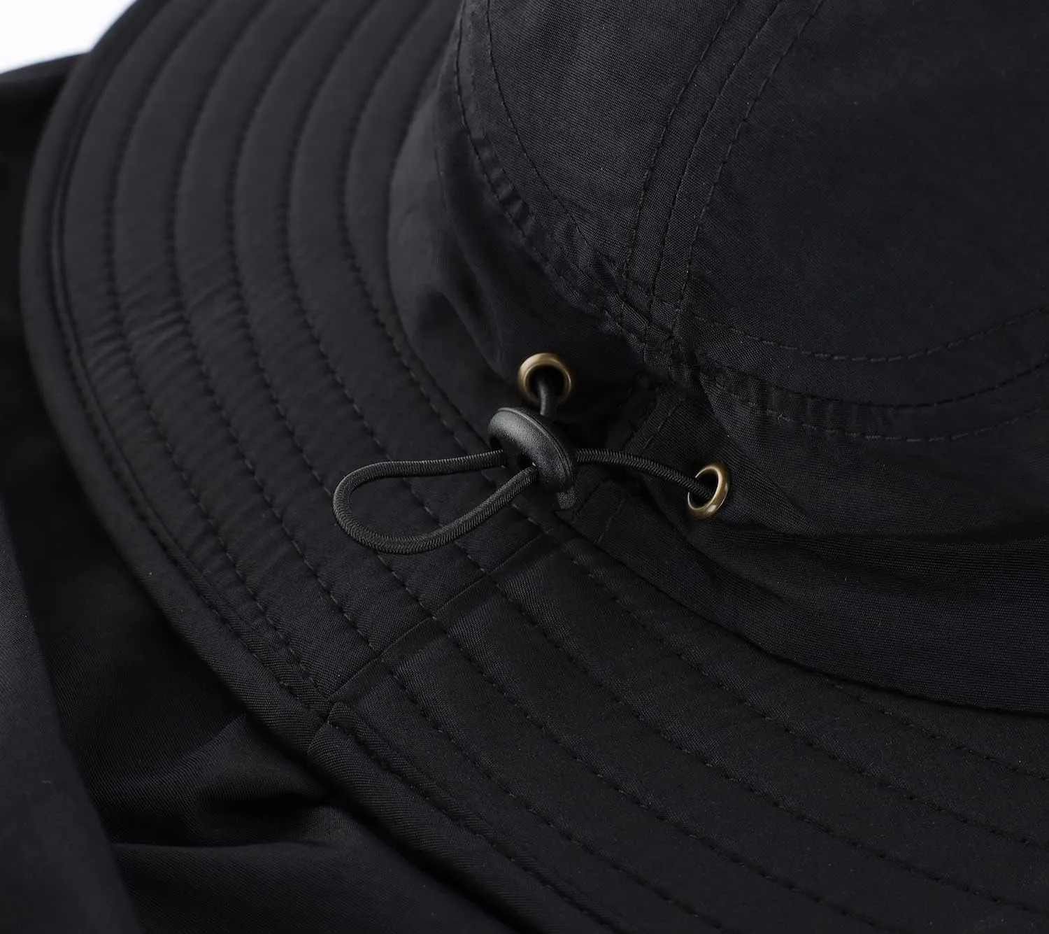 Home Prefer UPF 50  Mens Wide Brim Fishing Hat with Neck Flap Sun Hat for Men Women Sun Protection Cap