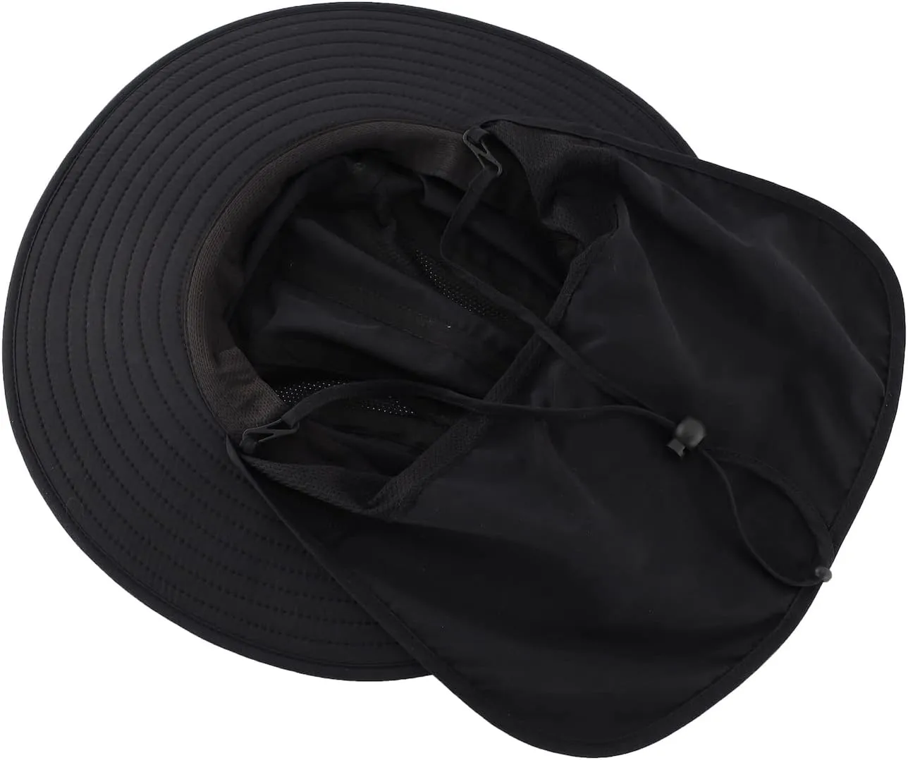 Home Prefer UPF 50  Mens Wide Brim Fishing Hat with Neck Flap Sun Hat for Men Women Sun Protection Cap