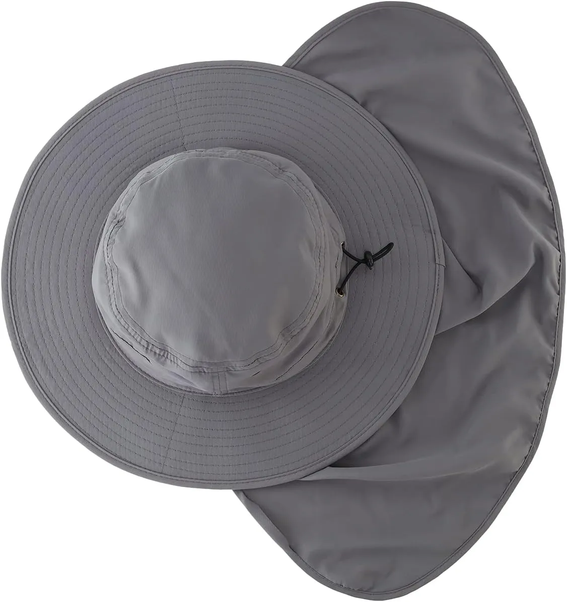 Home Prefer UPF50 Mens Sun Hat with Neck Flap Quick Dry UV Protection Cap Womens Wide Brim Fishing Hat Neck Flap Beach Garden