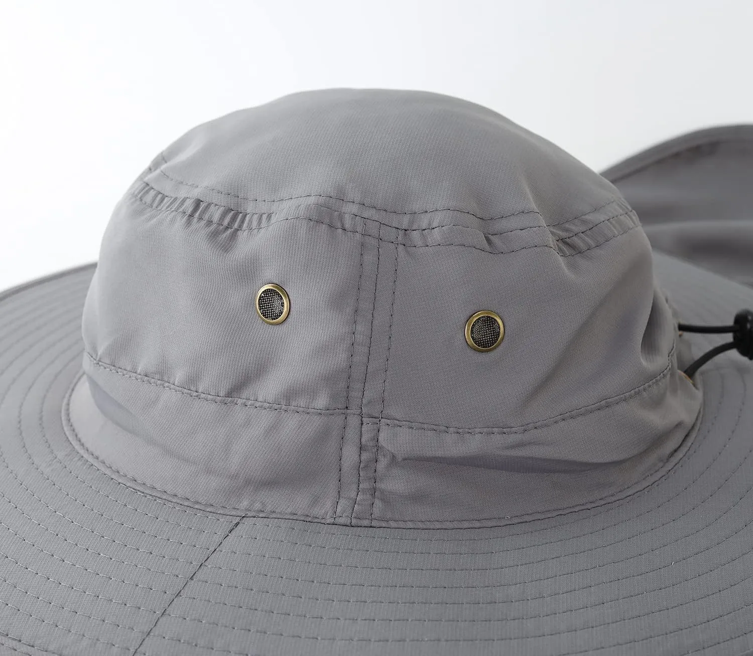 Home Prefer UPF50 Mens Sun Hat with Neck Flap Quick Dry UV Protection Cap Womens Wide Brim Fishing Hat Neck Flap Beach Garden