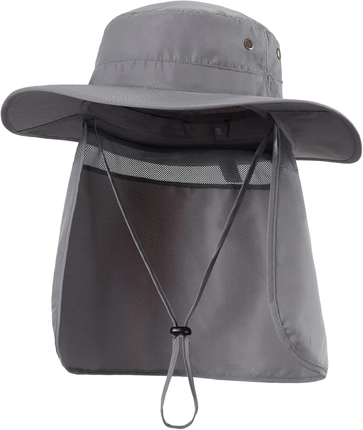 Home Prefer UPF50 Mens Sun Hat with Neck Flap Quick Dry UV Protection Cap Womens Wide Brim Fishing Hat Neck Flap Beach Garden