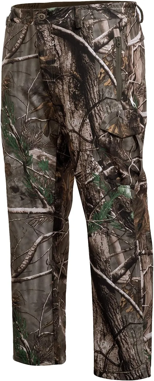 Hunting Pants for Men Camouflage Clothing Gear Windproof Fleece Lined for Winter