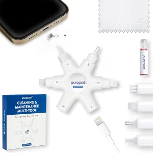 iPhone Cleaning Kit - iPhone & iPad Charging Port & Connector Repair Multi-Tool | Fix Unreliable Charging | As Seen on USA Today