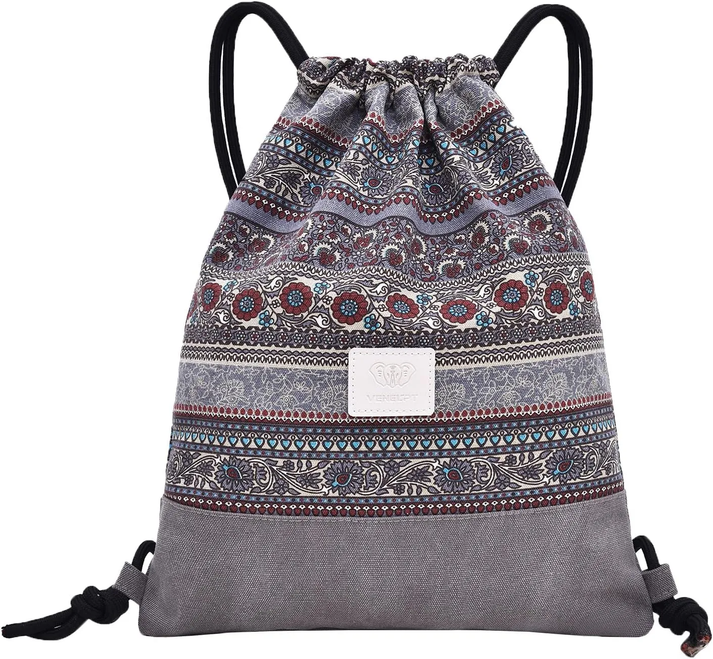 LAKE OF FIRE Drawstring Bags - Lightweight & Compact Bag for Yoga, Gym, Sports, Beach, Travel, and Daily Use(Gray)