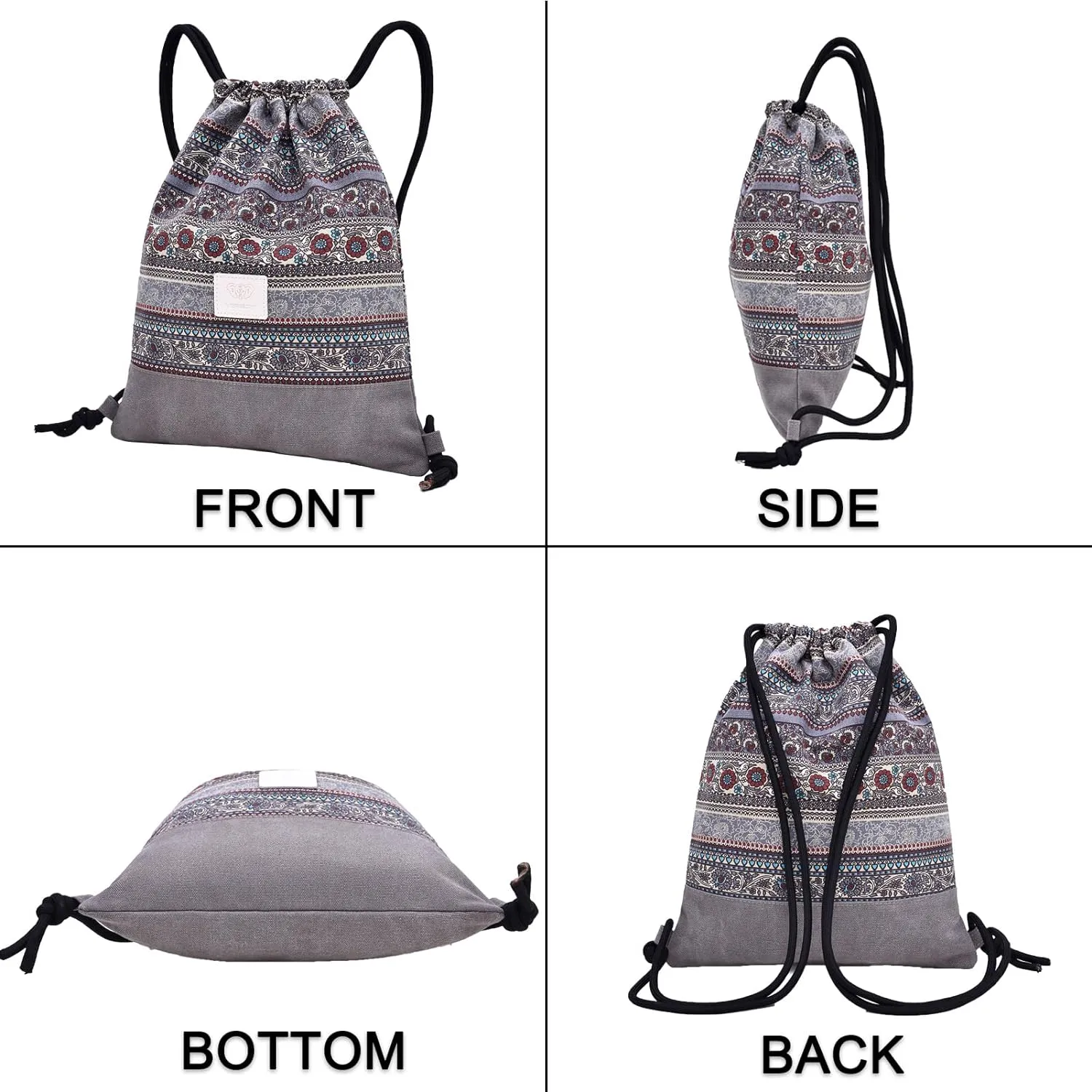 LAKE OF FIRE Drawstring Bags - Lightweight & Compact Bag for Yoga, Gym, Sports, Beach, Travel, and Daily Use(Gray)