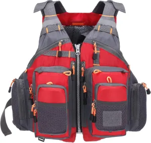Lixada Fly Fishing Vest Fishing Jacket Breathable Polyester Mesh Design Fishing Vest