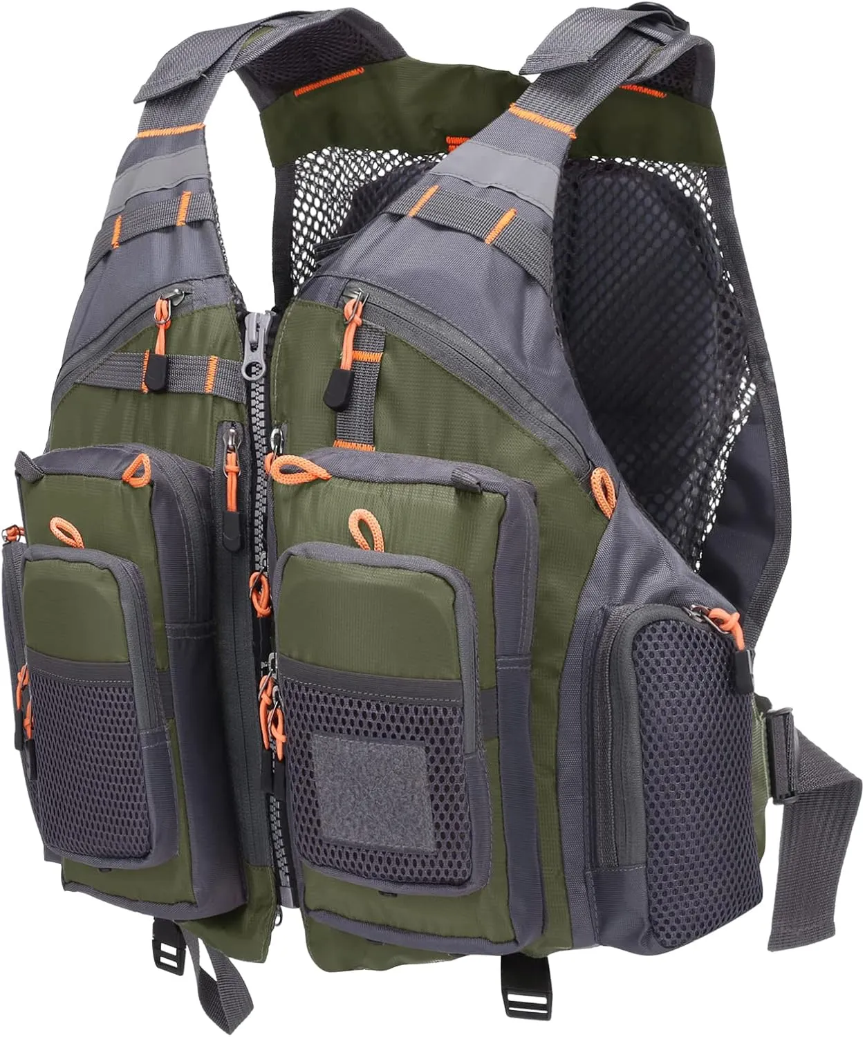 Lixada Fly Fishing Vest Fishing Jacket Breathable Polyester Mesh Design Fishing Vest