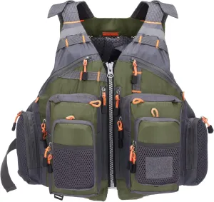 Lixada Fly Fishing Vest Fishing Jacket Breathable Polyester Mesh Design Fishing Vest