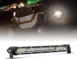 MAYELLO 10 Inch LED Light Bar Spot Flood Combo Beam Slim Single Row LED Driving Lamp Off Road Lights LED Work Light for Trucks Pickup Car ATV UTV SUV Roof Bumper