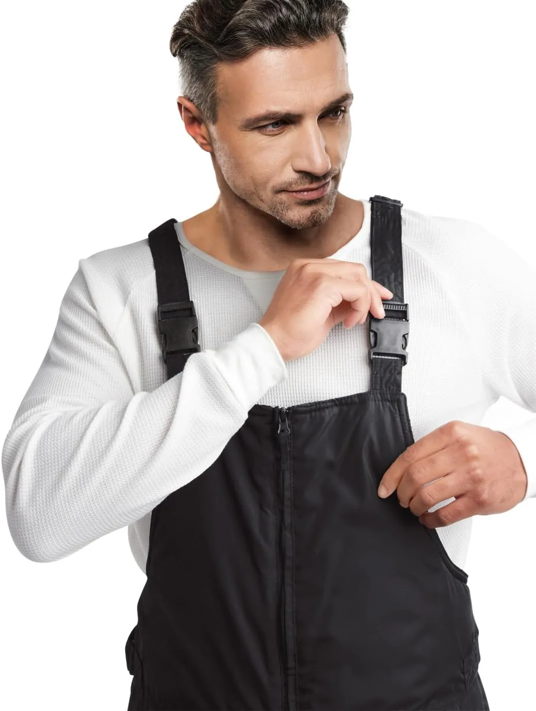 Mens Snow Bib  Insulated Waterproof Snow Pants Ski/Snowboard Overalls (S-2XL)
