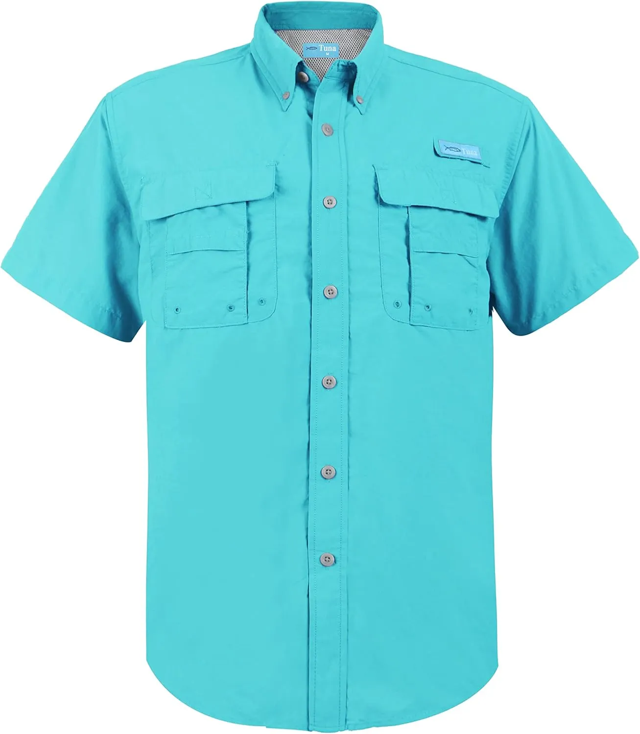 Men's UV UPF 50  Fishing Shirts for Men Sun Protection Breathable Fast Dry SPF Hiking Short Sleeve Shirt