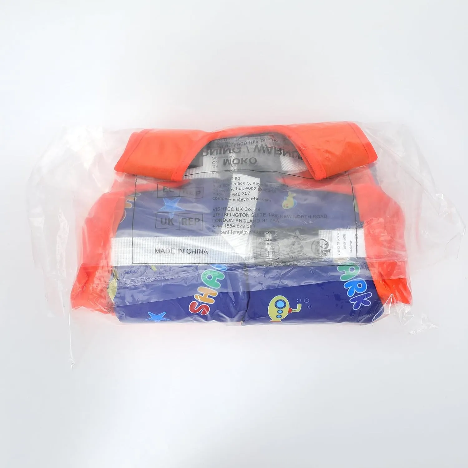 MoKo Toddler Swim Vest for Kids, Swim Arm Floaties 13-70lbs Cartoon Swimming Water Wings Pool Float Vests Sleeves Shoulder Straps Arm Band for Children Learn to Swim