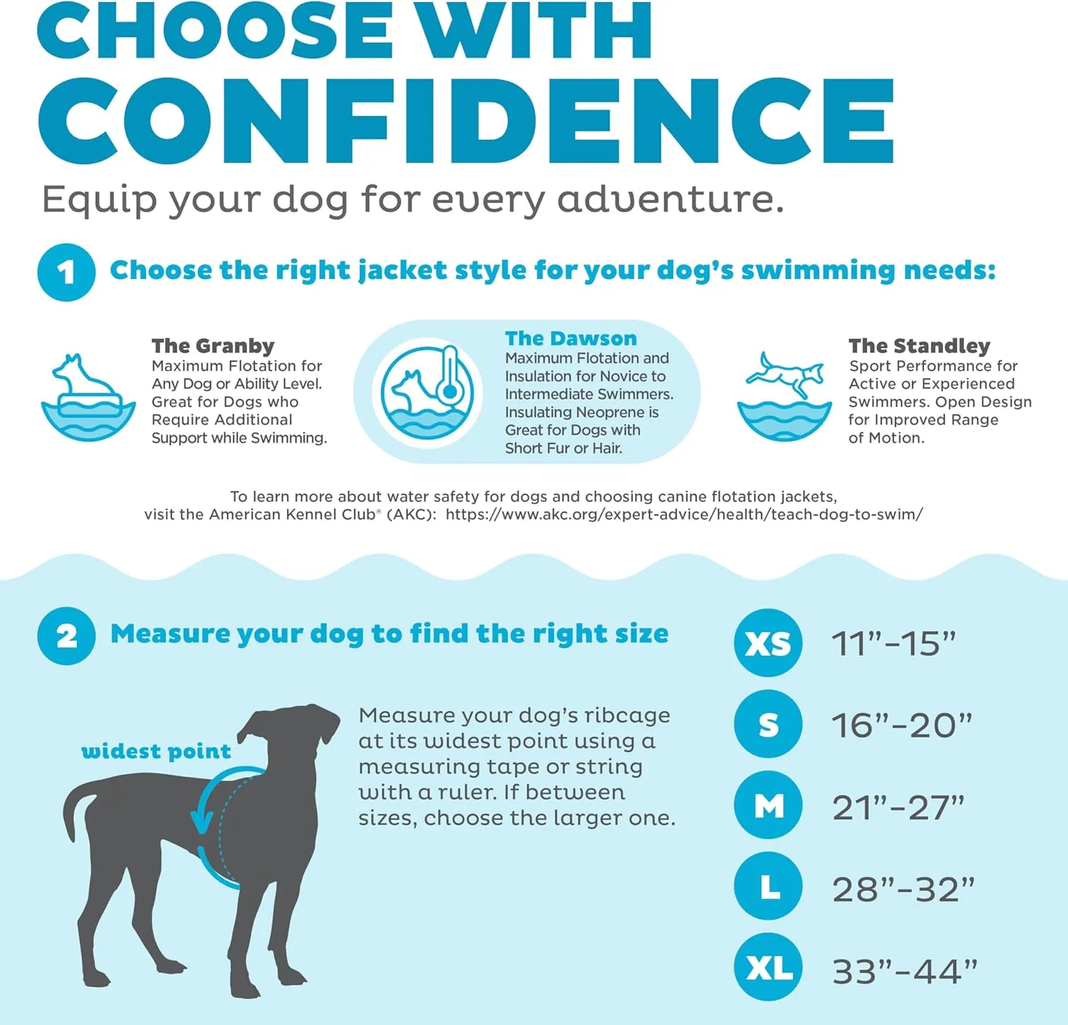 Outward Hound Dawson Swim Dog Life Jacket, High-Performance Neoprene Dog Life Vest for Swimming, Boating, and Water Safety, Medium, Blue