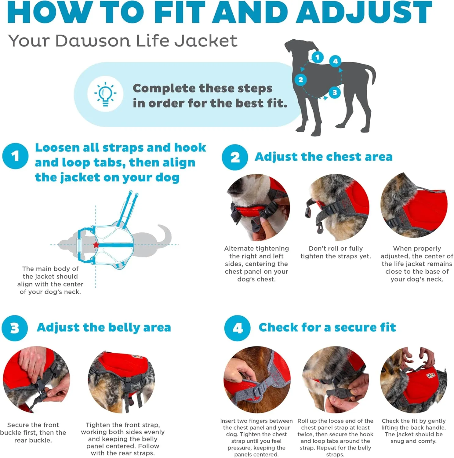 Outward Hound Dawson Swim Dog Life Jacket, High-Performance Neoprene Dog Life Vest for Swimming, Boating, and Water Safety, Medium, Red