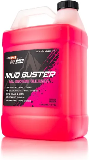 P & S PROFESSIONAL DETAIL PRODUCTS P&S Off Road Mud Buster Foaming Cleaner  Heavy-Duty Degreaser for Undercarriages, Frames & Wheels  Tough on Mud & Grime, Corrosion Protection - 1 Gallon