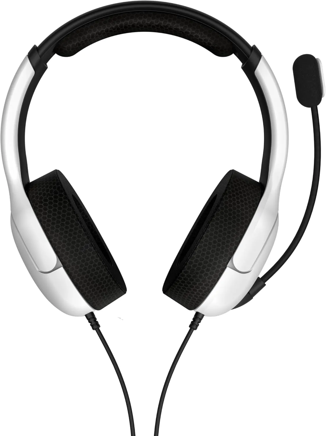 PDP AIRLITE Wired Stereo Gaming Headset, Officially Licensed by Sony PlayStation 5, PS5/PS4/PS3/PC, Lightweight Durable Headphones, 3.5mm audio jack, Noise-canceling Flip-to-Mute Mic, Frost White