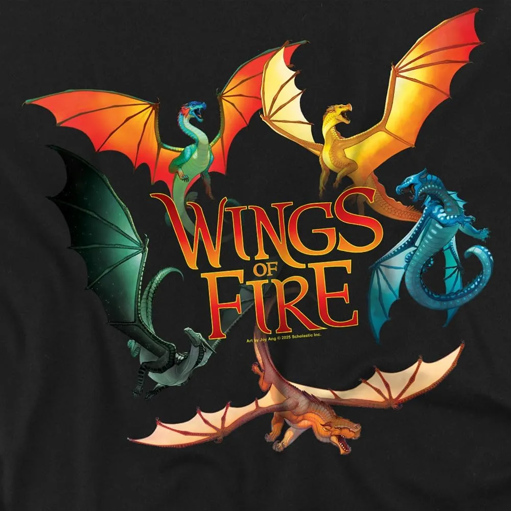 Popfunk Wings of Fire Dragon Circle Kids T Shirt for Youth Toddler Boys and Girls