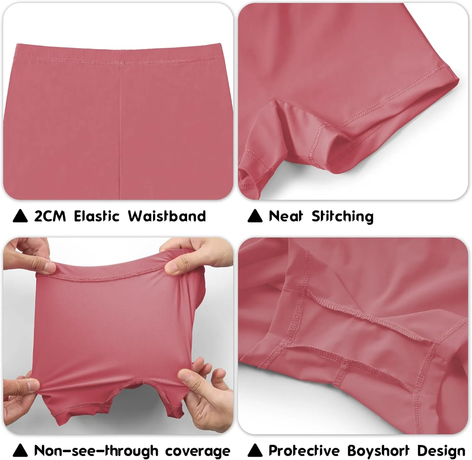 QBK Toddler Girls Swim Shorts 2T-14 Boyshort Swimsuit UPF 50  Quick Dry Rash Guard Swim Bottoms
