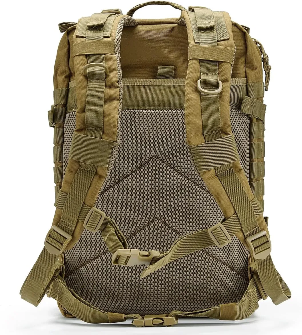 QT&QY 45L Military Tactical Backpacks For Men Camping Hiking Trekking Daypack Bug Out Bag Lage MOLLE 3 Day Assault Pack